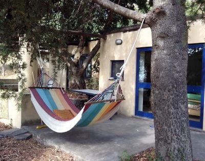 The house under the carob tree in Salina, Aeolian Islands, Sicily