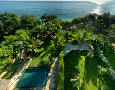 Villa (shared with Couple) on beach of Lombok island of Indonesia.
